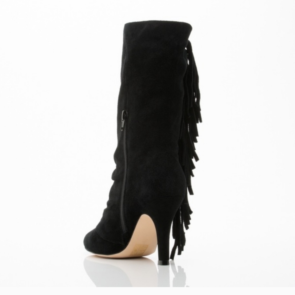 Holly Ipekyol black suede fringe boots - Picture 6 of 6